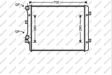 Prasco AD322R015 - Radiators, Motora dzesēšanas sistēma ps1.lv