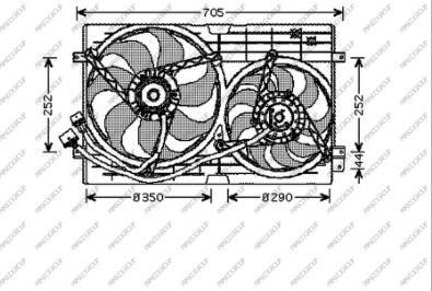 Prasco AD200F002 - Ventilators, Motora dzesēšanas sistēma ps1.lv