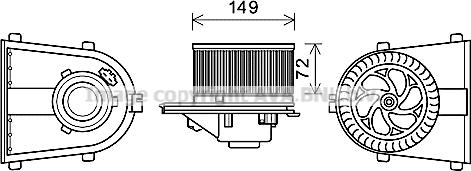 Prasco AI8378 - Elektromotors, Salona ventilācija ps1.lv