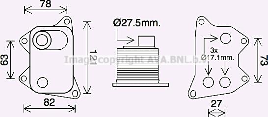 Prasco AI3420 - Eļļas radiators, Motoreļļa ps1.lv