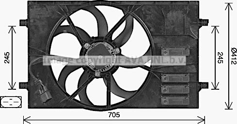 Prasco AI7524 - Ventilators, Motora dzesēšanas sistēma ps1.lv