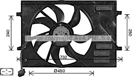 Prasco AI7525 - Ventilators, Motora dzesēšanas sistēma ps1.lv