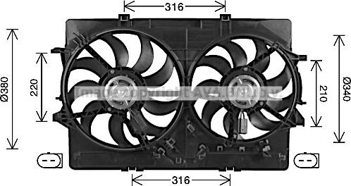 Prasco AI7522 - Ventilators, Motora dzesēšanas sistēma ps1.lv