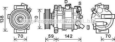 Prasco AIAK401 - Kompresors, Gaisa kond. sistēma ps1.lv