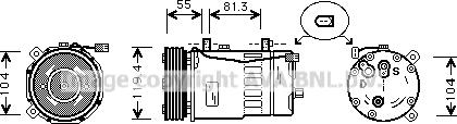 Prasco AIAK003 - Kompresors, Gaisa kond. sistēma ps1.lv
