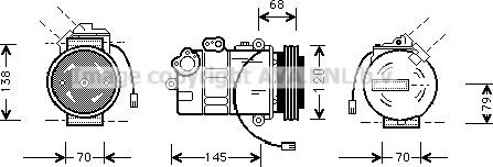 Prasco AIAK011 - Kompresors, Gaisa kond. sistēma ps1.lv