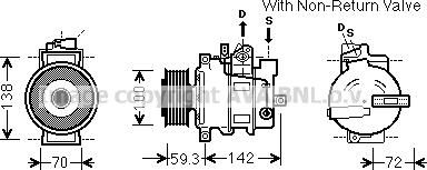 Prasco AIK334 - Kompresors, Gaisa kond. sistēma ps1.lv