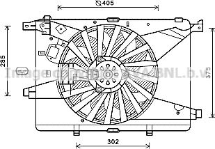 Prasco AL7516 - Ventilators, Motora dzesēšanas sistēma ps1.lv