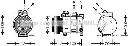 Prasco ALAK016 - Kompresors, Gaisa kond. sistēma ps1.lv