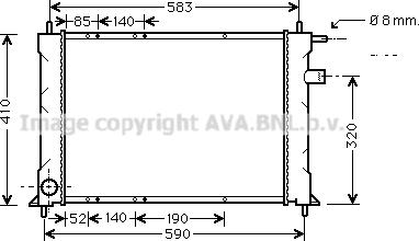 Prasco AU2111 - Radiators, Motora dzesēšanas sistēma ps1.lv