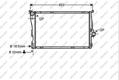 Prasco BM018R002 - Radiators, Motora dzesēšanas sistēma ps1.lv