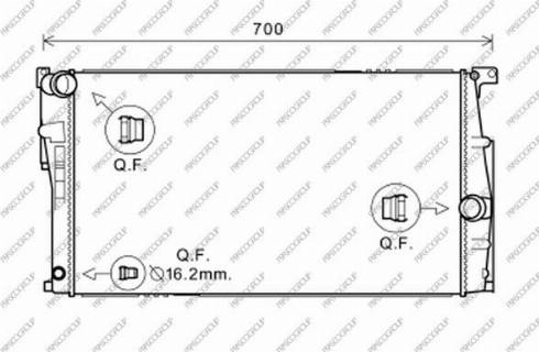 Prasco BM028R003 - Radiators, Motora dzesēšanas sistēma ps1.lv