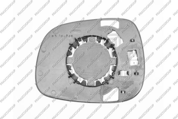 Prasco BM8047514 - Spoguļstikls, Ārējais atpakaļskata spogulis ps1.lv