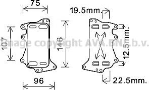 Prasco BW3556 - Eļļas radiators, Automātiskā pārnesumkārba ps1.lv