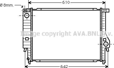 Prasco BW2096 - Radiators, Motora dzesēšanas sistēma ps1.lv