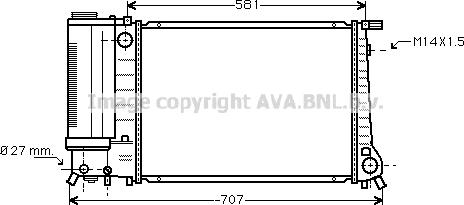 Prasco BW2090 - Radiators, Motora dzesēšanas sistēma ps1.lv