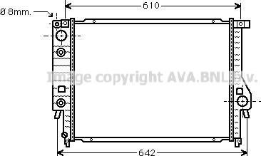 Prasco BW2097 - Radiators, Motora dzesēšanas sistēma ps1.lv