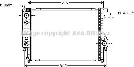 Prasco BW2048 - Radiators, Motora dzesēšanas sistēma ps1.lv