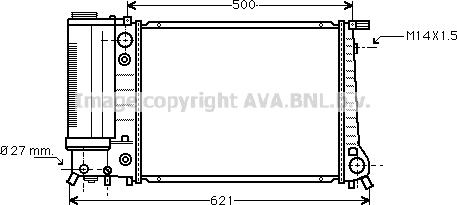 Prasco BW2084 - Radiators, Motora dzesēšanas sistēma ps1.lv