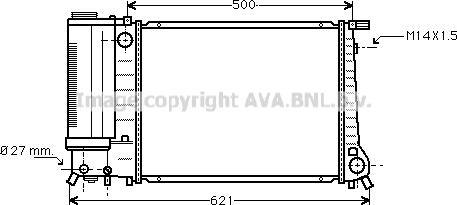 Prasco BW2083 - Radiators, Motora dzesēšanas sistēma ps1.lv