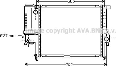 Prasco BW2140 - Radiators, Motora dzesēšanas sistēma ps1.lv