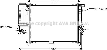 Prasco BW2142 - Radiators, Motora dzesēšanas sistēma ps1.lv