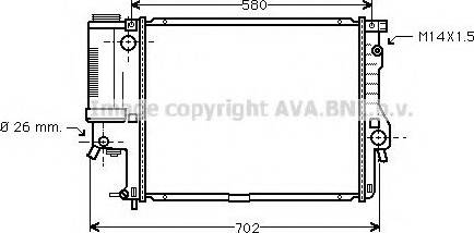 Prasco BW2186 - Radiators, Motora dzesēšanas sistēma ps1.lv