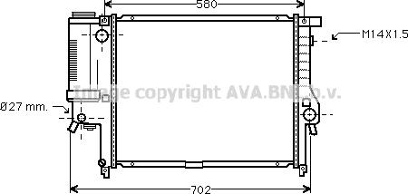 Prasco BW2121 - Radiators, Motora dzesēšanas sistēma ps1.lv