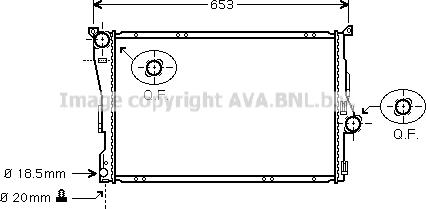 Prasco BW2205 - Radiators, Motora dzesēšanas sistēma ps1.lv