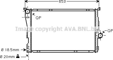 Prasco BW2278 - Radiators, Motora dzesēšanas sistēma ps1.lv