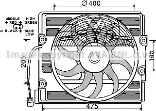 Prasco BW7527 - Ventilators, Motora dzesēšanas sistēma ps1.lv