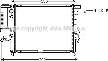 Prasco BWA2122 - Radiators, Motora dzesēšanas sistēma ps1.lv