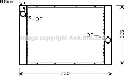 Prasco BWA2284 - Radiators, Motora dzesēšanas sistēma ps1.lv