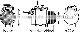 Prasco BWK411 - Kompresors, Gaisa kond. sistēma ps1.lv