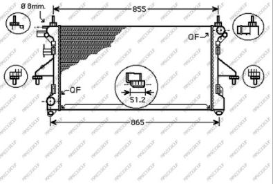 Prasco CI954R003 - Radiators, Motora dzesēšanas sistēma ps1.lv