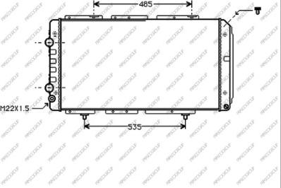 Prasco CI950R008 - Radiators, Motora dzesēšanas sistēma ps1.lv