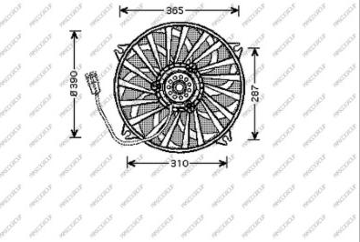 Prasco CI424F001 - Ventilators, Motora dzesēšanas sistēma ps1.lv