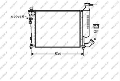 Prasco CI420R024 - Radiators, Motora dzesēšanas sistēma ps1.lv