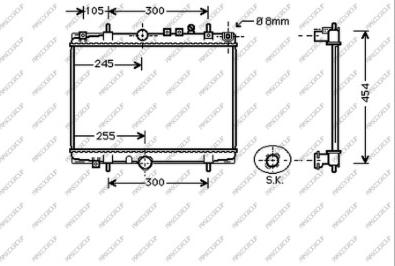 Prasco CI520R004 - Radiators, Motora dzesēšanas sistēma ps1.lv