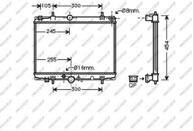 Prasco CI520R005 - Radiators, Motora dzesēšanas sistēma ps1.lv