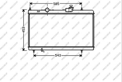 Prasco CI520R001 - Radiators, Motora dzesēšanas sistēma ps1.lv