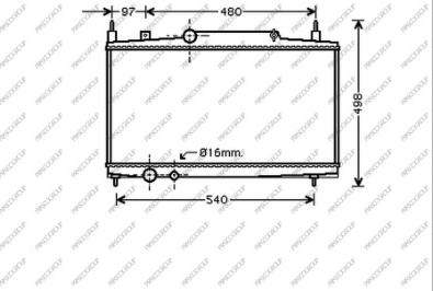 Prasco CI520R011 - Radiators, Motora dzesēšanas sistēma ps1.lv