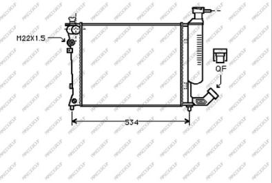 Prasco CI032R002 - Radiators, Motora dzesēšanas sistēma ps1.lv