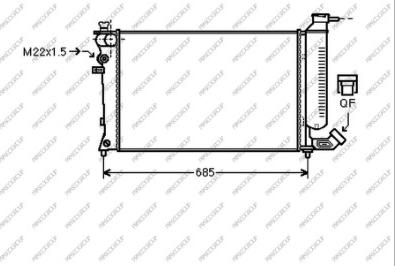 Prasco CI032R020 - Radiators, Motora dzesēšanas sistēma ps1.lv