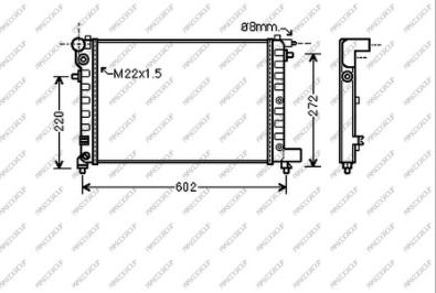 Prasco CI022R004 - Radiators, Motora dzesēšanas sistēma ps1.lv