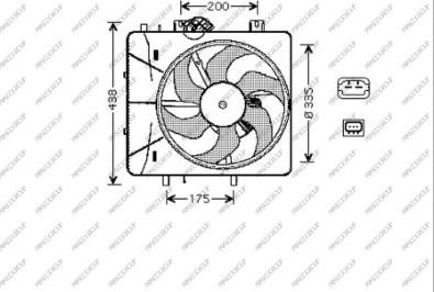 Prasco CI304F001 - Ventilators, Motora dzesēšanas sistēma ps1.lv