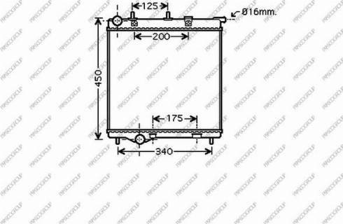 Prasco CI304R005 - Radiators, Motora dzesēšanas sistēma ps1.lv