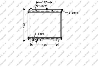 Prasco CI320R009 - Radiators, Motora dzesēšanas sistēma ps1.lv