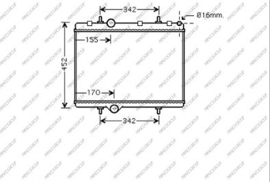 Prasco CI717R003 - Radiators, Motora dzesēšanas sistēma ps1.lv