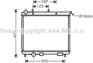 Prasco CN2189 - Radiators, Motora dzesēšanas sistēma ps1.lv